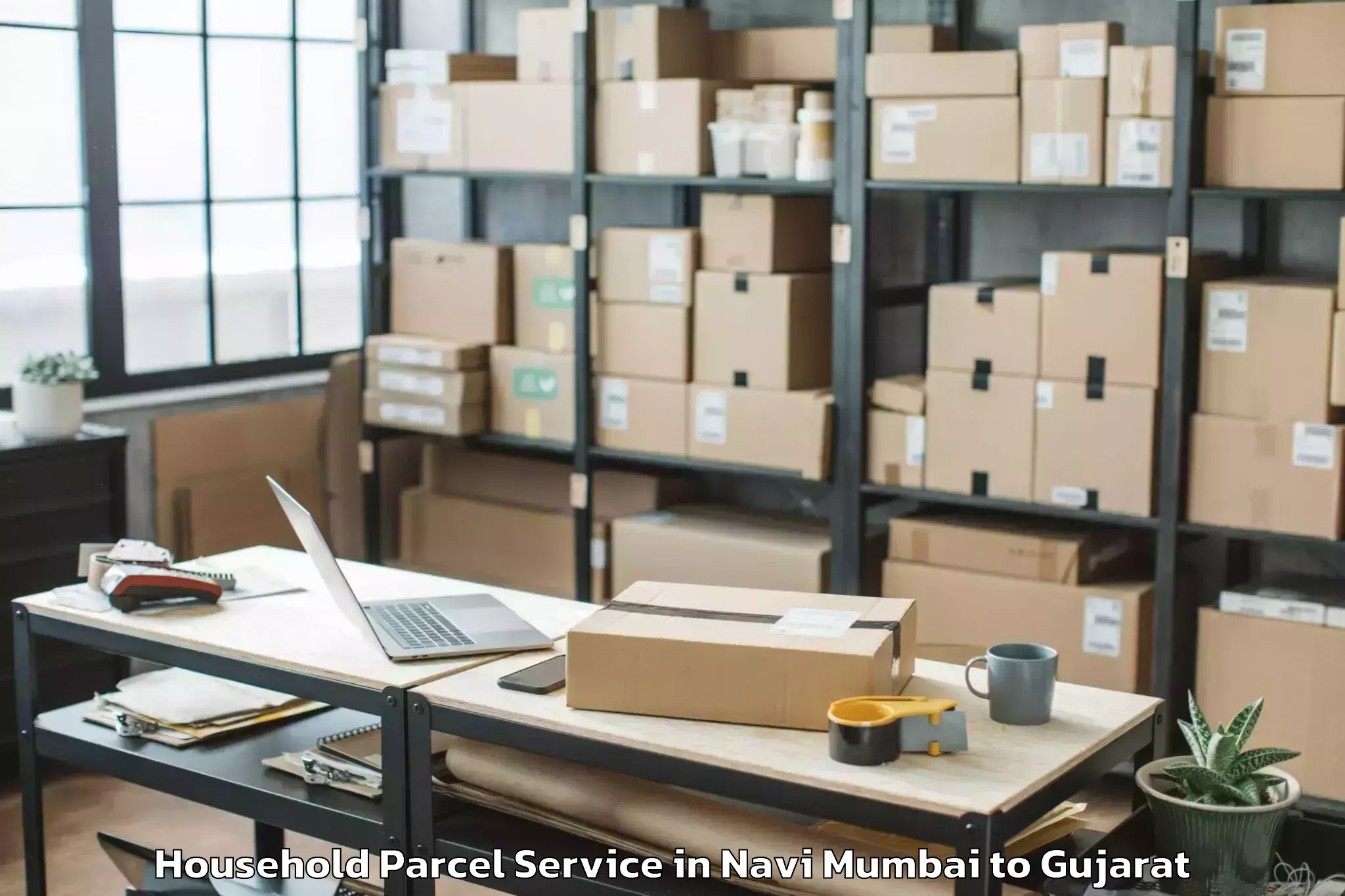 Efficient Navi Mumbai to Amreli Household Parcel